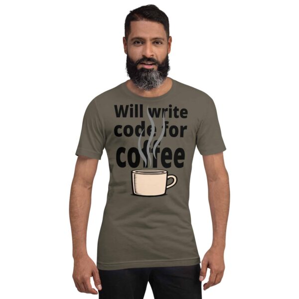 Will Write Code for Coffee Tee | Funny Caffeine-Driven Programmer Gift - Image 11