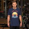 Man Wearing Navy Rise and Code T-Shirt