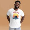 Man wearing White Rise and Code T-Shirt