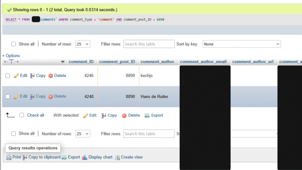 KSD comments lookup